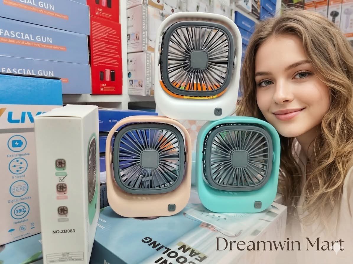 Mini Fan for Kids – Cool, Safe & Fun 🌈