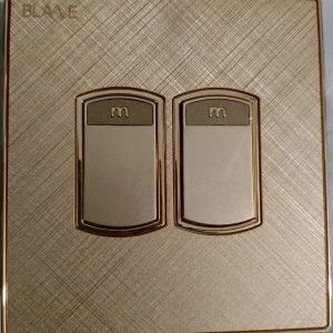 BLAZE SWITCH 2 GANG 1WAY ELEGANT