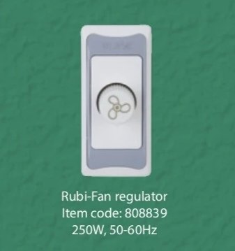 Blaze Rubi Fan Regulator